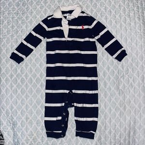 Ralph Lauren Striped Cotton Rugby Coverall